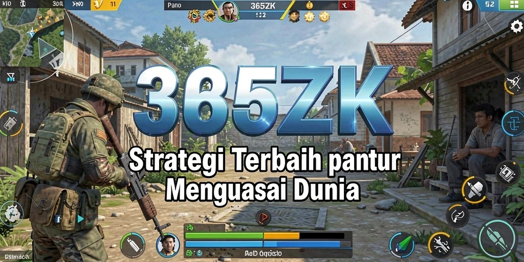 Screenshot memperlihatkan pertempuran strategi yang intens di 365ZK.