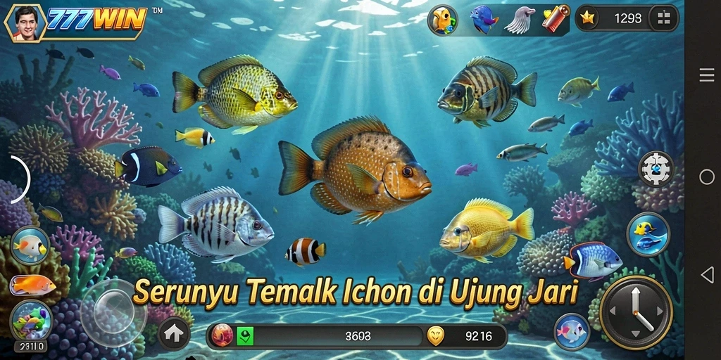 Screenshot gameplay Tembak Ikan yang menarik dari 777WIN.