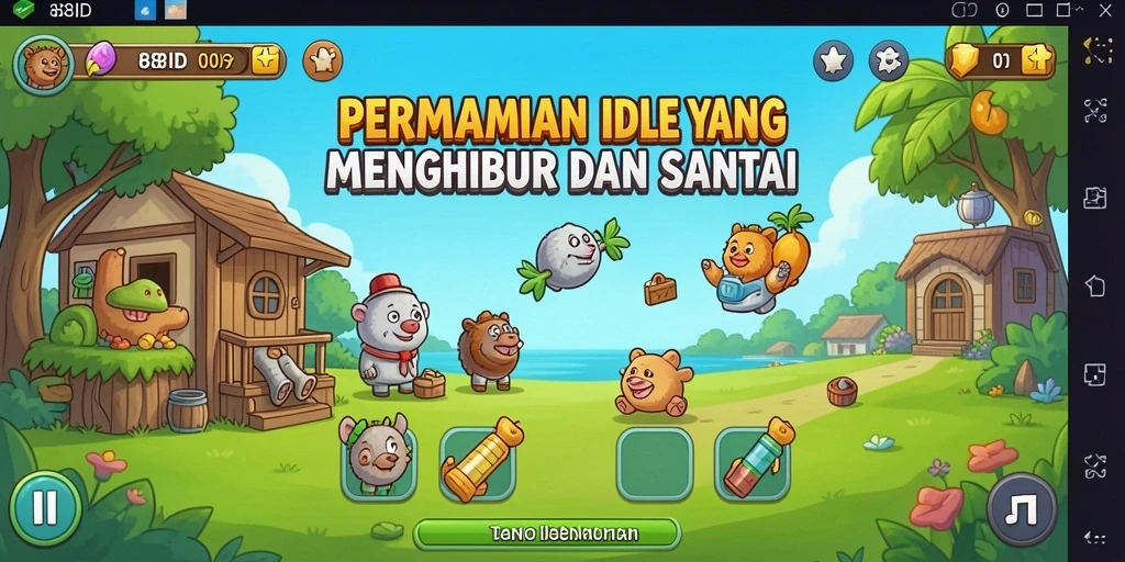 Tangkapan layar gameplay <strong>88ID</strong> menunjukkan aksi Idle yang seru dan menghibur.