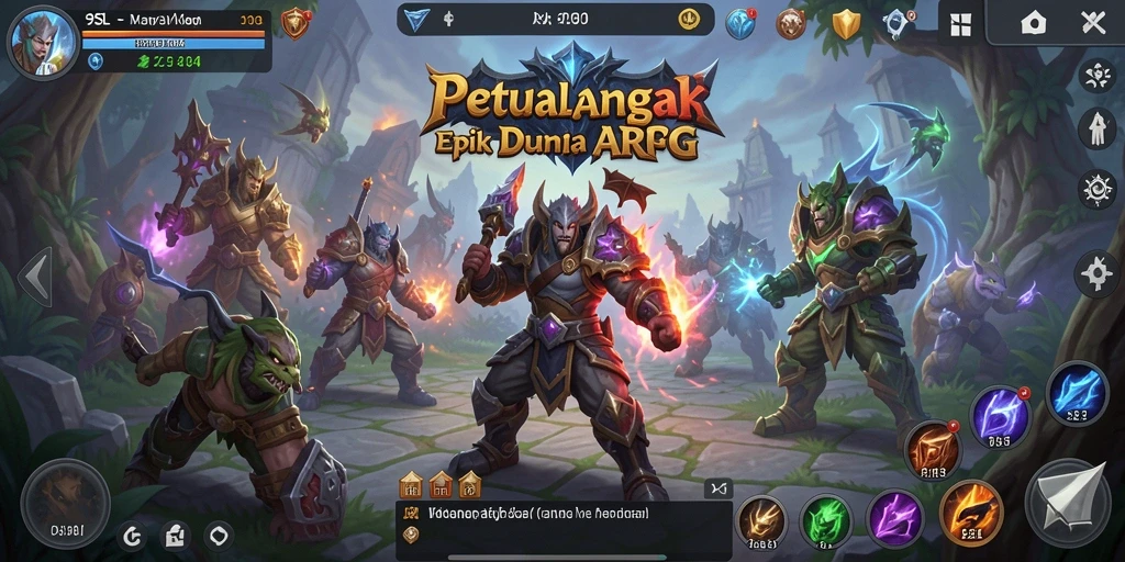 Screenshot 9SL menampilkan aksi pertarungan seru dalam gameplay ARPG.