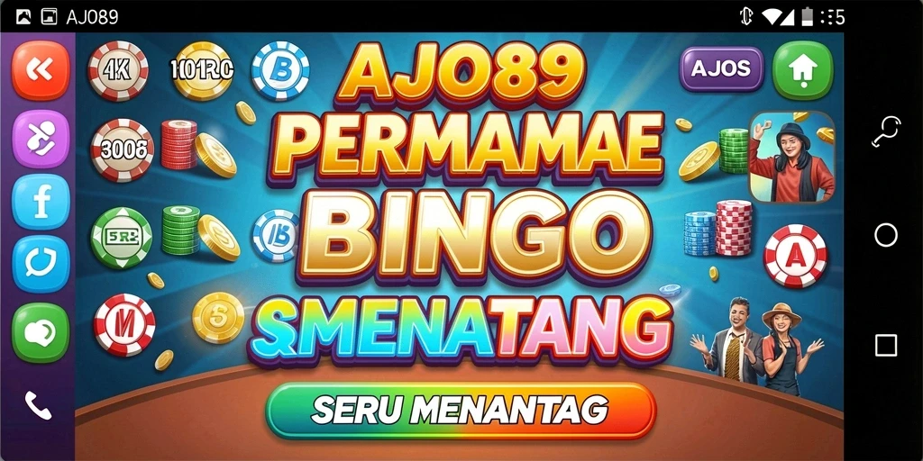 Tampilan gameplay AJO89 dengan antar muka Bingo yang menarik.