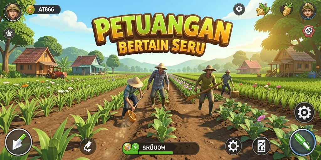 Menampilkan suasana pertanian yang cerah dan gameplay yang menarik.