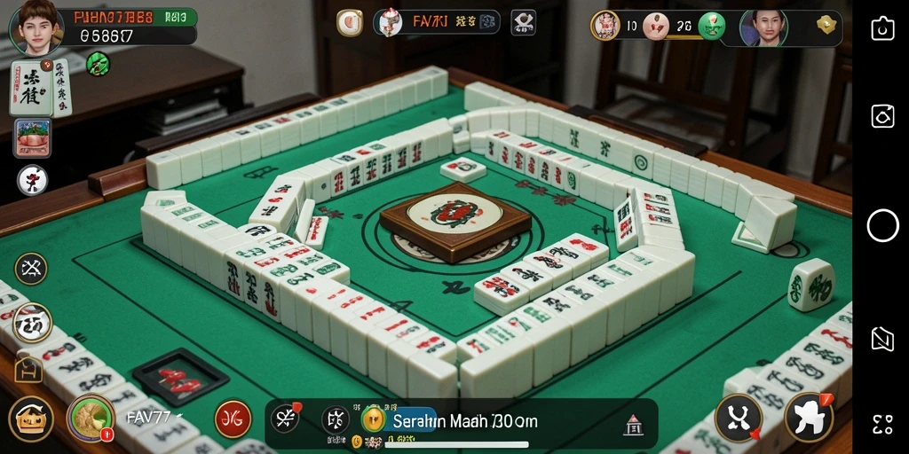Screenshot utama FAV77 menunjukkan gameplay Mahjong yang menarik dan menantang.