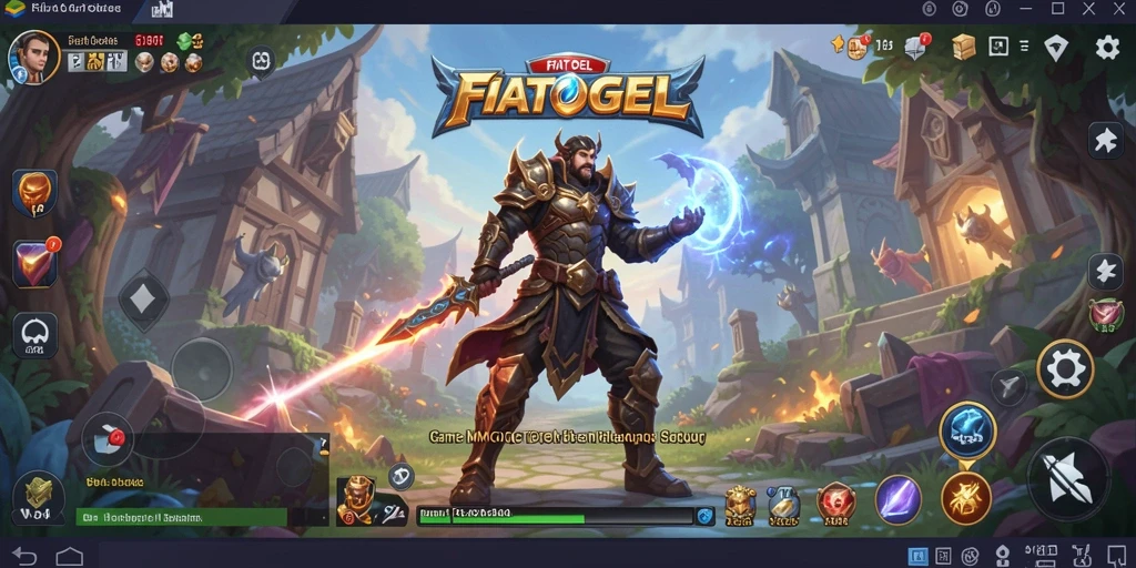 Screenshot gameplay FIATOGEL yang memukau dengan aksi para karakter MMORPG.