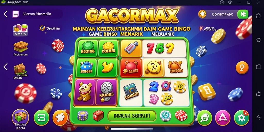 Tampilan menarik gameplay Bingo di GACORMAX.