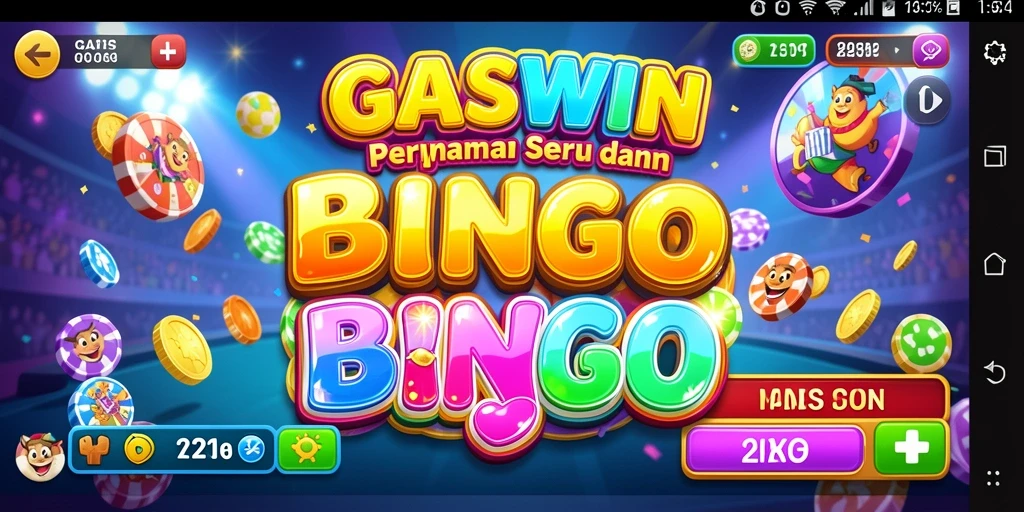 Tampilan menarik dari GASWIN saat gameplay Bingo.