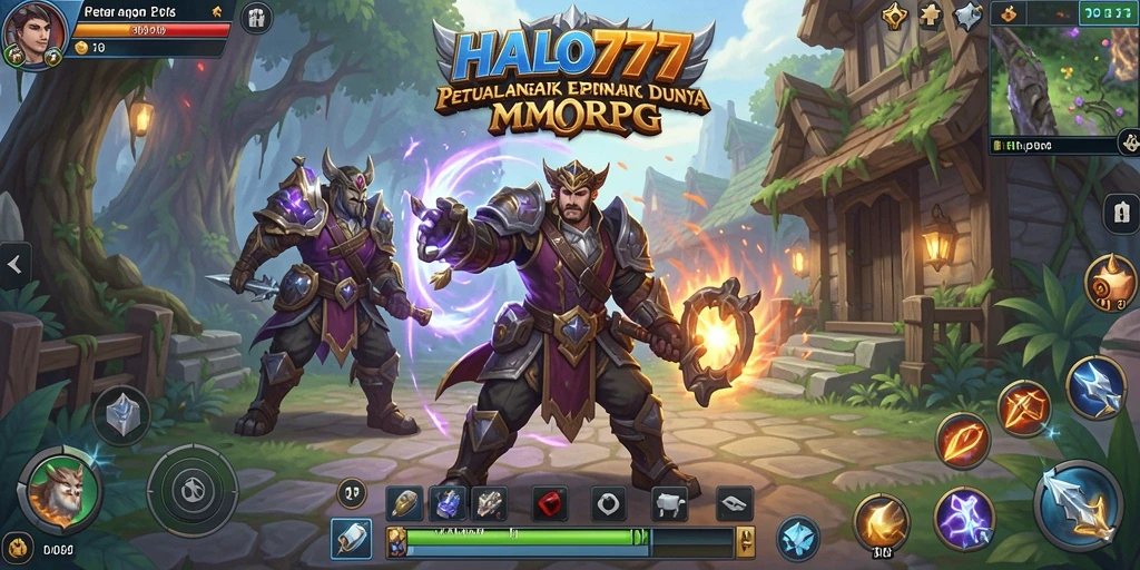 Tangkapan layar dari permainan HALO777 dengan aksi MMORPG yang mendebarkan.