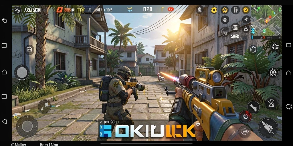 Tampilan gameplay HOKILUCK yang mendebarkan dan seru.
