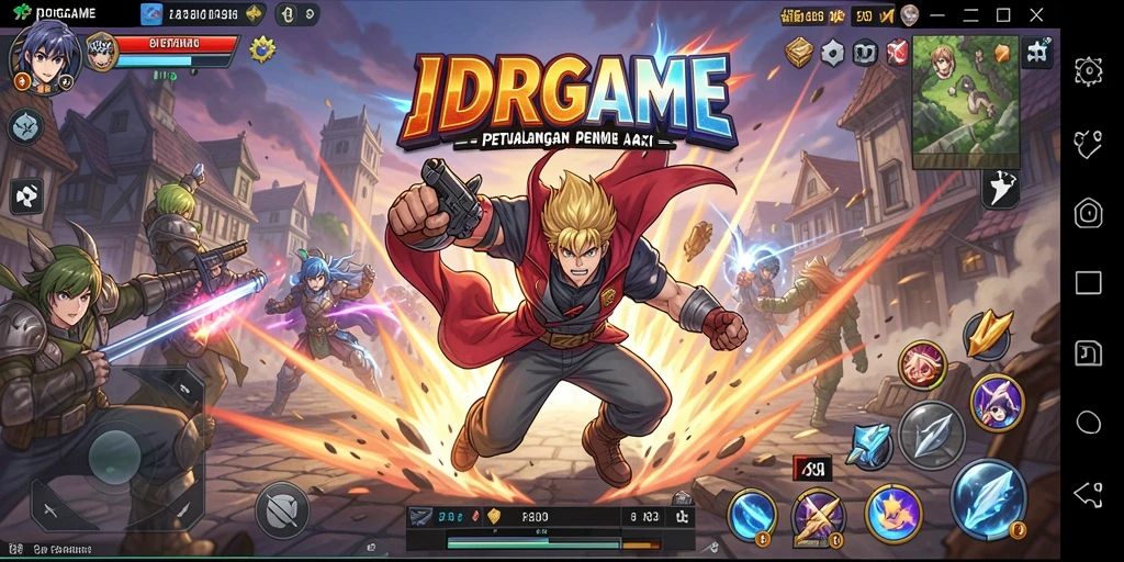 Tampilan aksi seru dalam gameplay IDRGAME yang memikat.