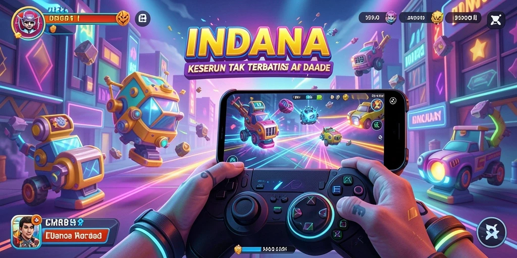 Screenshot gameplay INDAAA menampilkan keseruan dalam bermain Arcade.