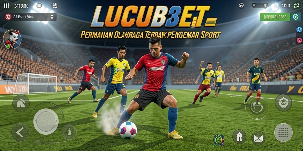 Screenshot gameplay LUCUBET menampilkan pertandingan olahraga yang seru.