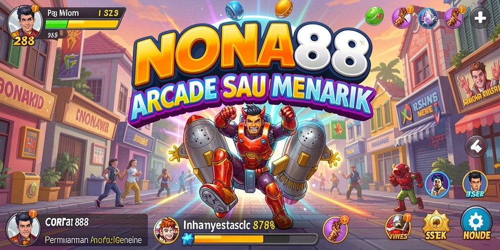 Tangkapan layar NONA88 menunjukkan aksi gameplay arcade yang menyenangkan.