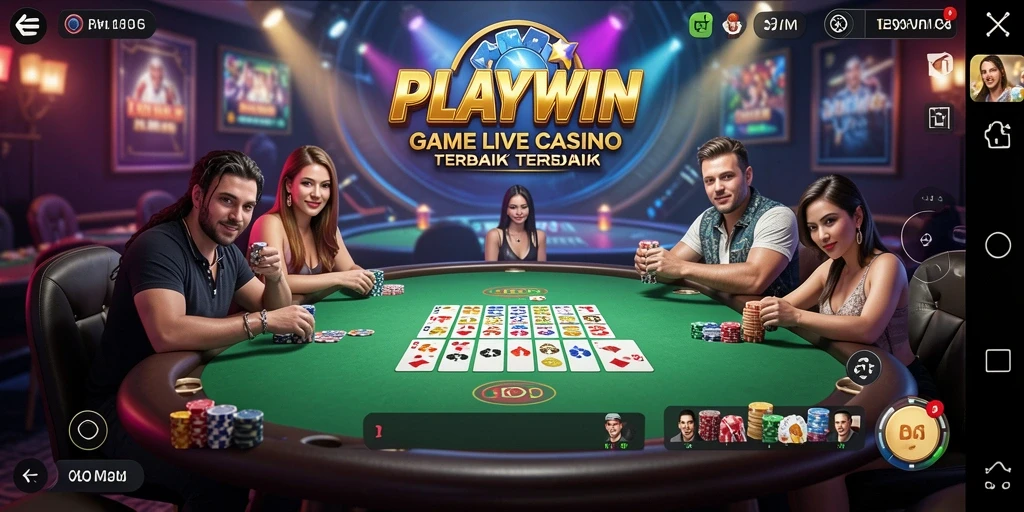 Menampilkan gameplay seru dari Live Casino PLAYWIN.
