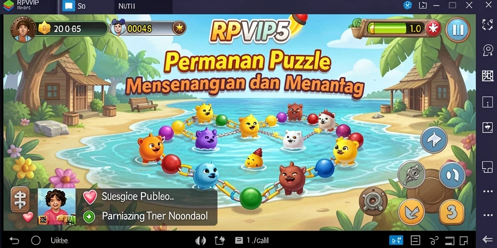 Tampilan gameplay <strong>RPVIP5</strong> yang penuh warna dan menantang.