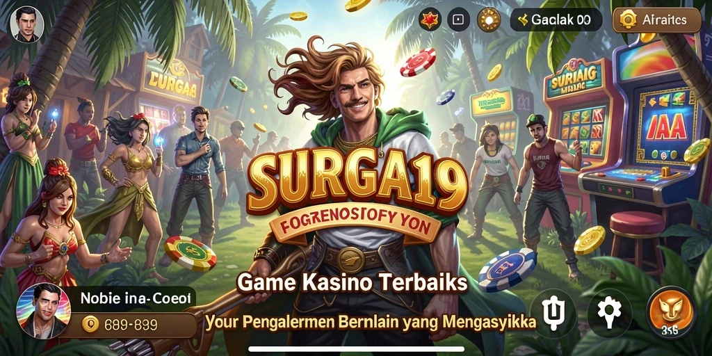 Tampilan permainan Kasino yang mengasyikkan dalam SURGA19.