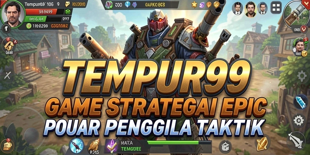 Tampilan seru dari gameplay TEMPUR99 yang penuh strategi.