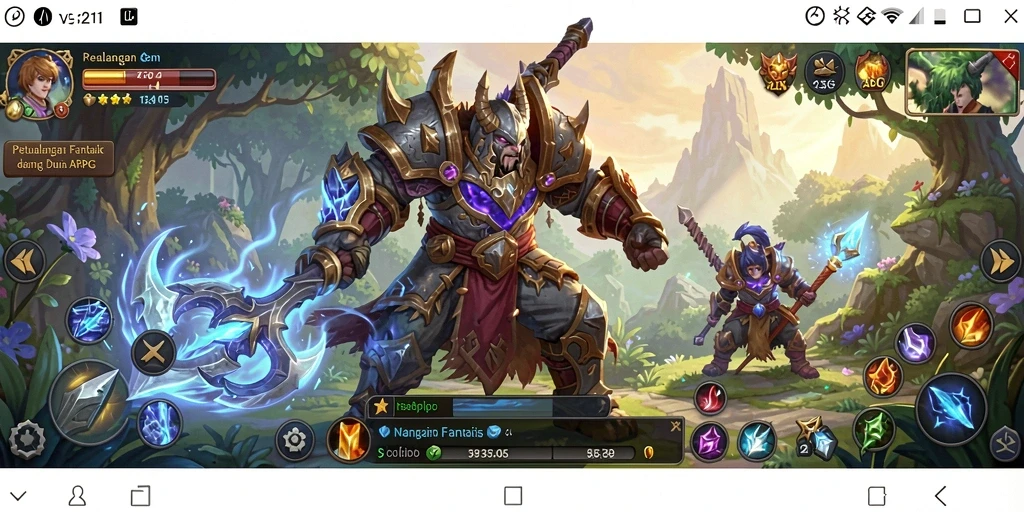 Tampilan gameplay mendebarkan dari <strong>V21</strong> dengan aksi ARPG yang intens.